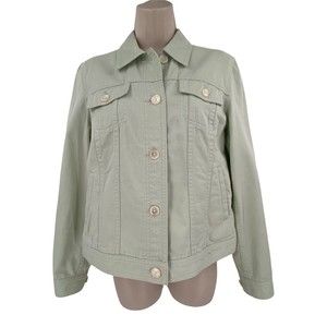 Ralph Lauren Jean Jacket Small Women's Classic Green Trucker Cotton